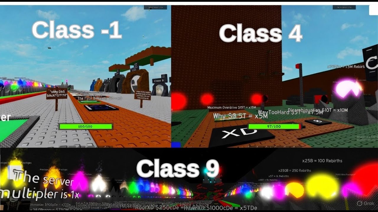 Difficulty Button Simulator - Full Walkthrough (Class -1 to Class 9)