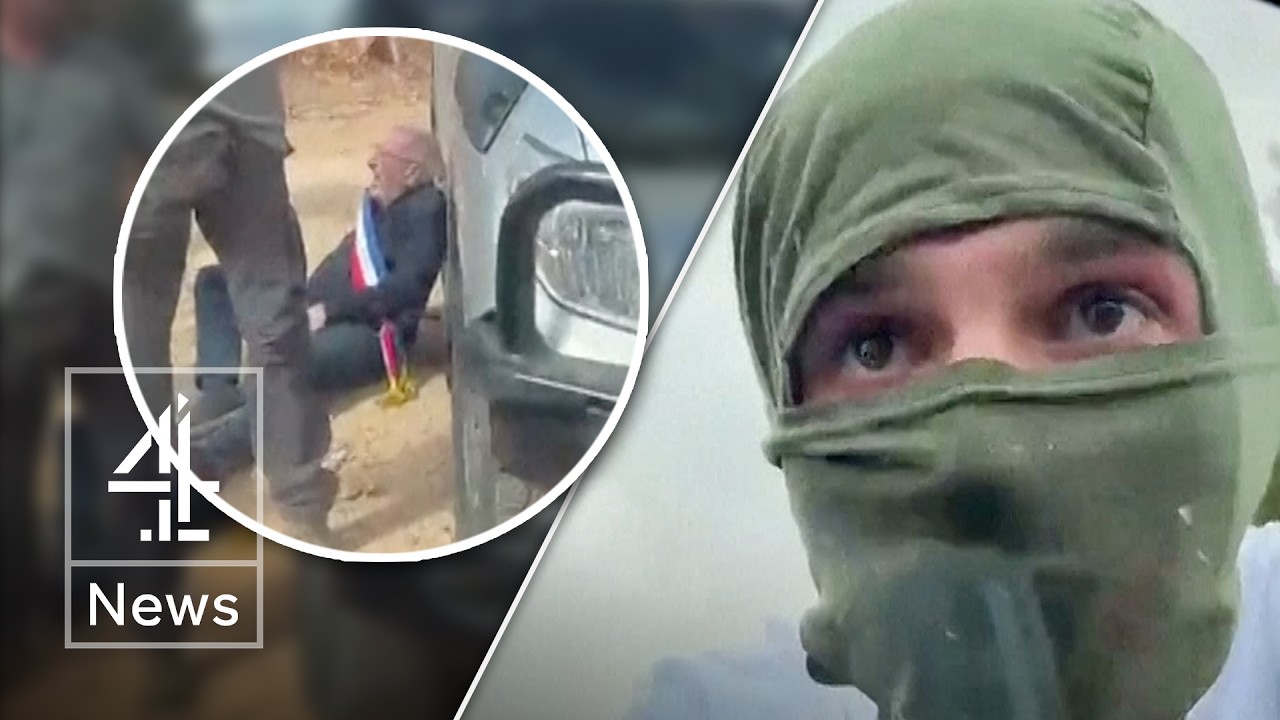 Watch as Israeli settlers &lsquo;attack&rsquo; diplomats in West Bank