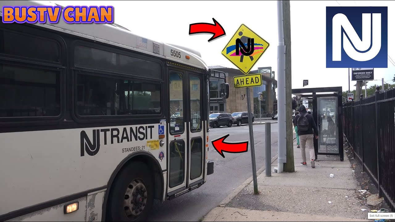 ON BOARD NJ TRANSIT NABI BUS 5505 ON THE 600 FROM PLAINSBORO TO TRENTON