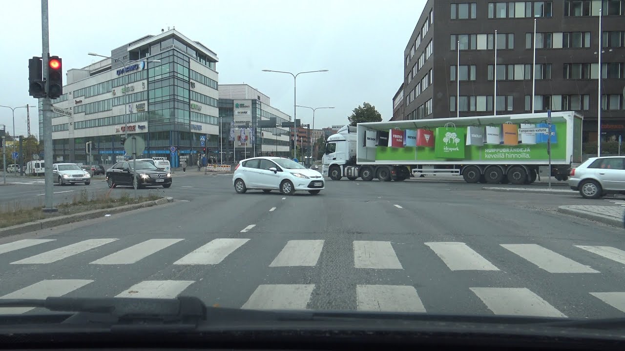 4K | Driving in Tampere, Finland