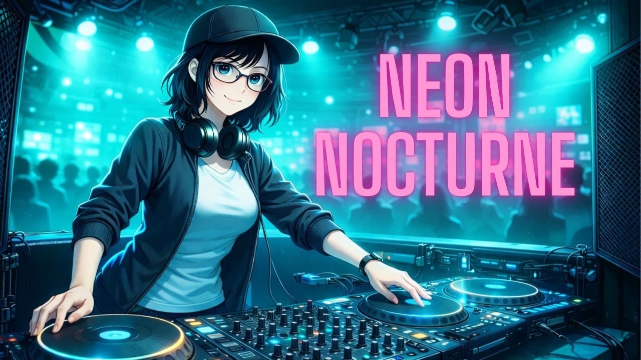 Neon Nocturne | Moonlit Melodic EDM 【Instrumental】【ラジオ風味のらびっとそんぐ！（EP）】