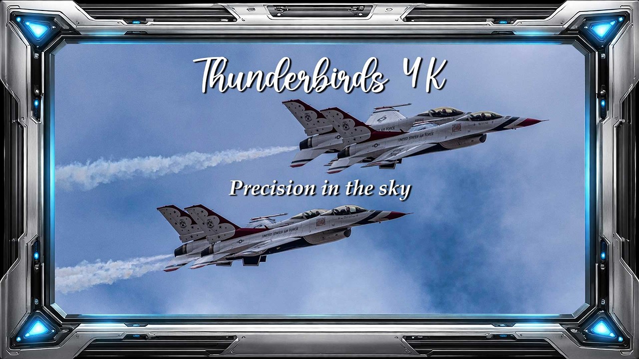 Thunderbirds in Flight 4K | Ambient Framed TV Art | U.S. Air Force Jets Aerial  Ambient TV art