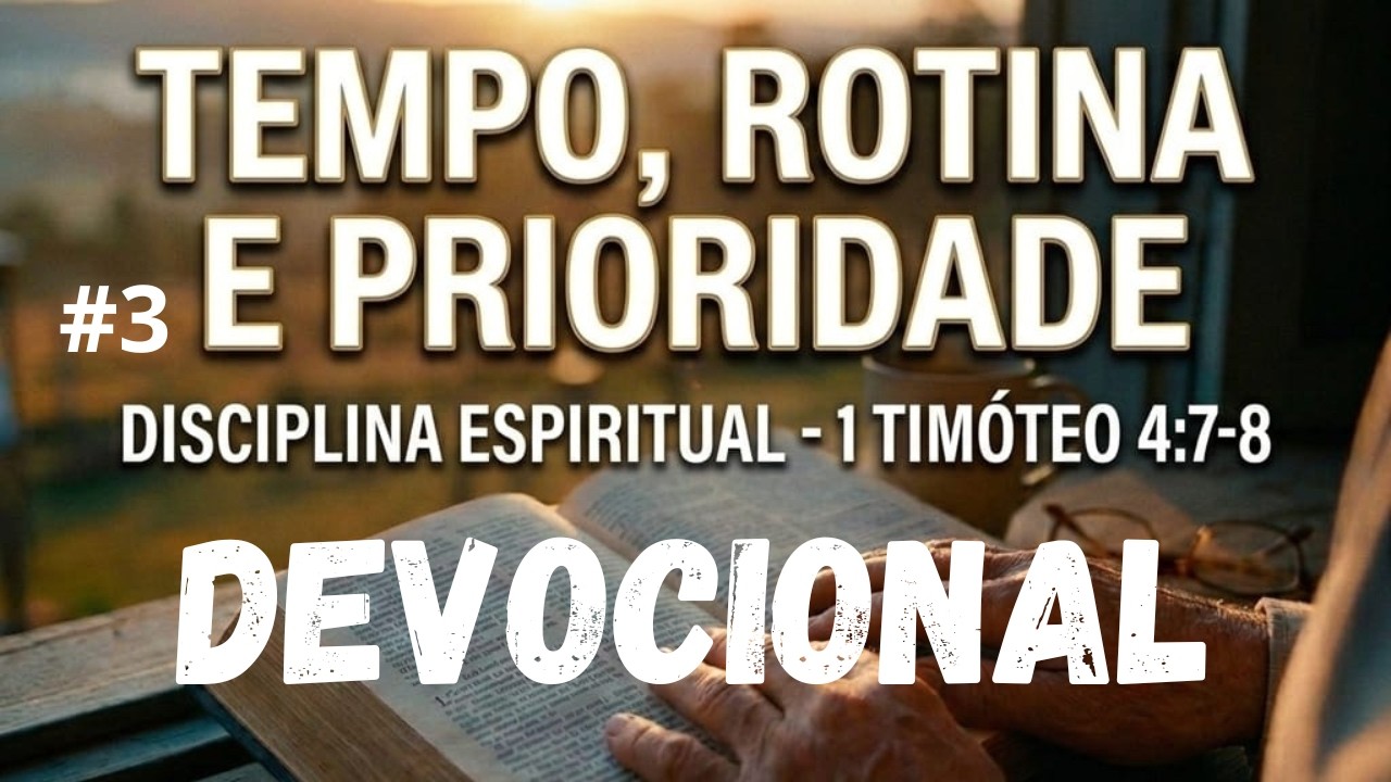 Disciplina Espiritual Seu Tempo e Prioridades | devocional |encontro com DEUS #devocional #biblia