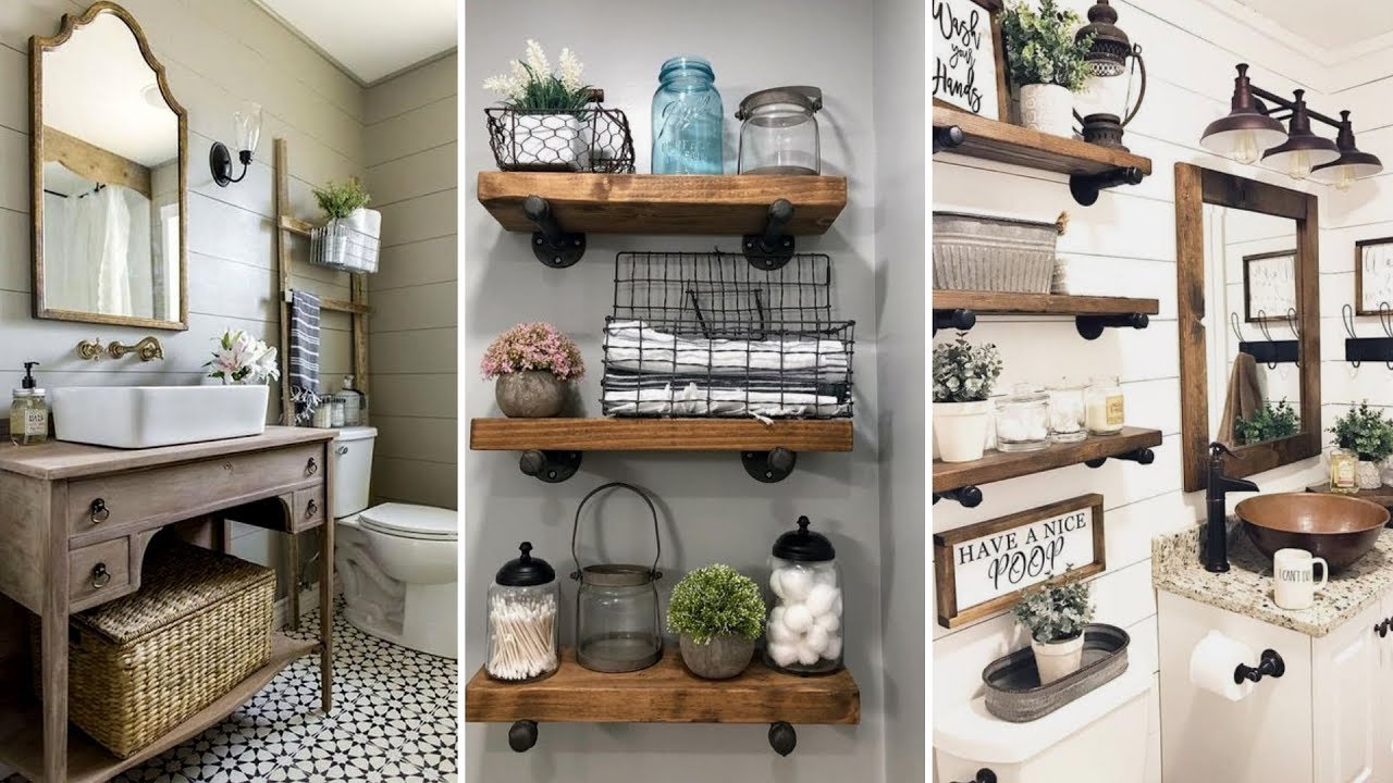 ❤DIY Rustic Farmhouse style bathroom decor Ideas❤ | Home decor & Interior design| Flamingo Mango