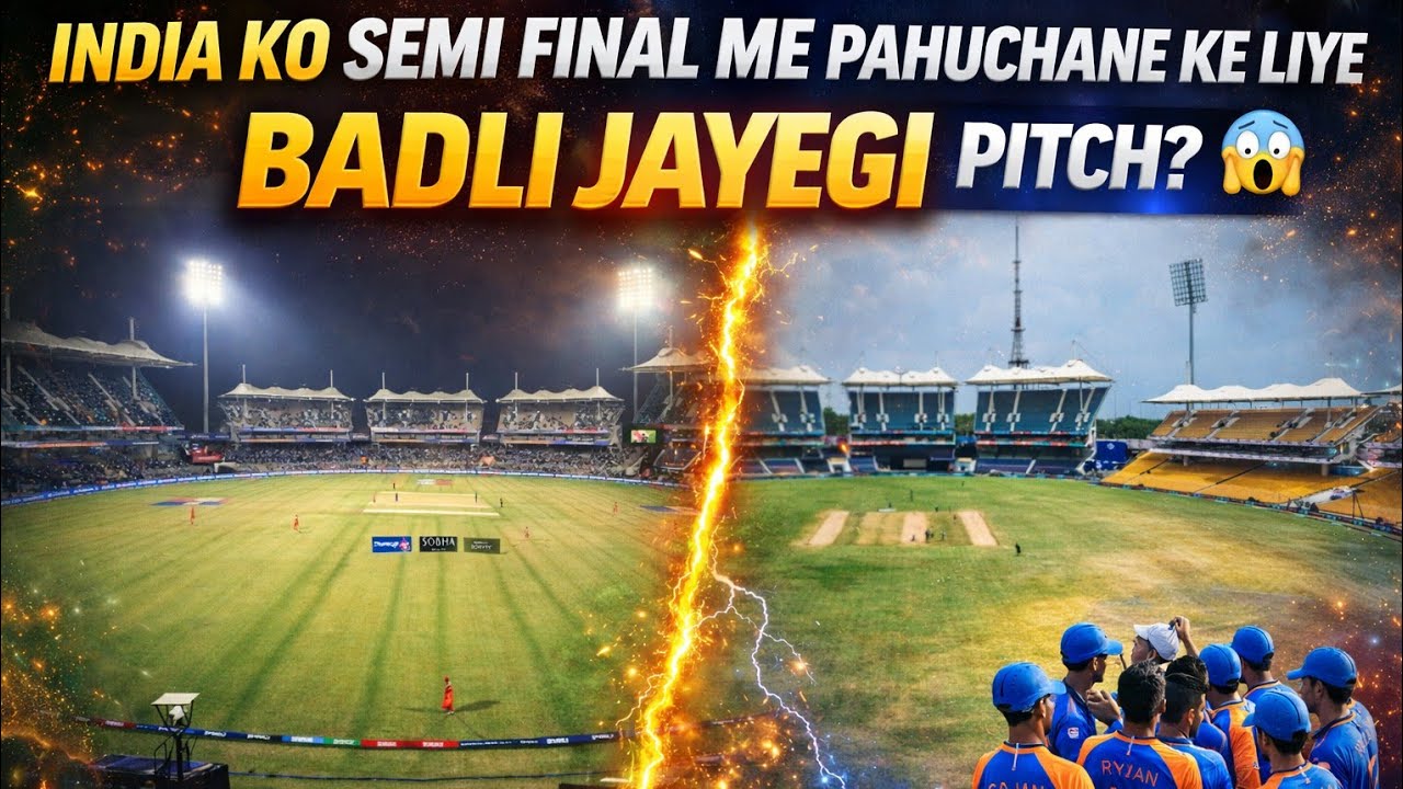India Ko Semi Final Me Pahuchane Ke Liye Badli Jayegi Pitch? 😱। cricket news। t20 world cup 