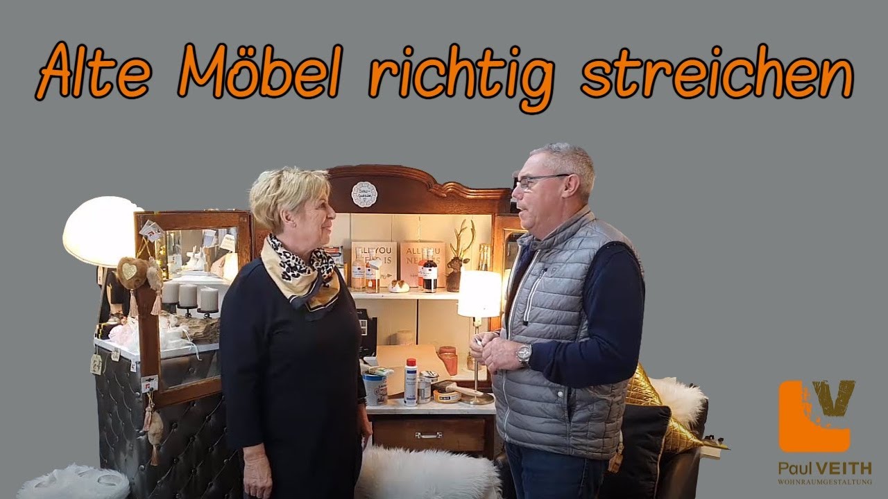 Alte Möbel richtig streichen Wohnraumgestaltung Rheingau Paul Veith