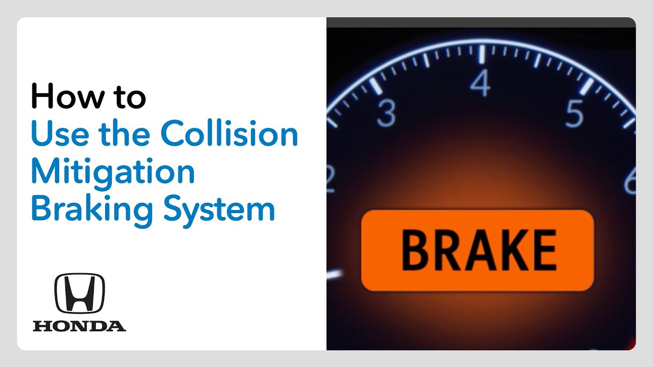 How to Use the Collision Mitigation Braking System&trade; (CMBS&trade;)