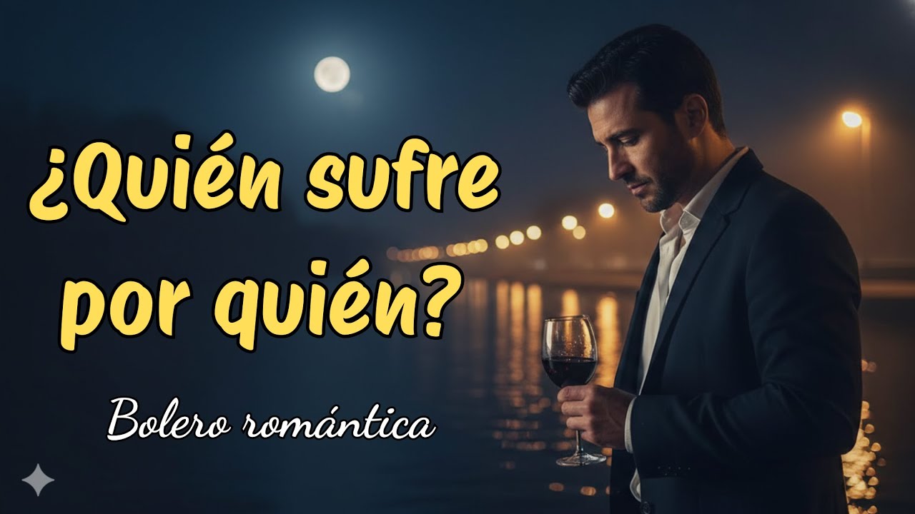 QUIÉN SUFRE POR QUIÉN (Bolero Romántico) | Canción de Desamor | Voz Masculina #bolero #music #amor