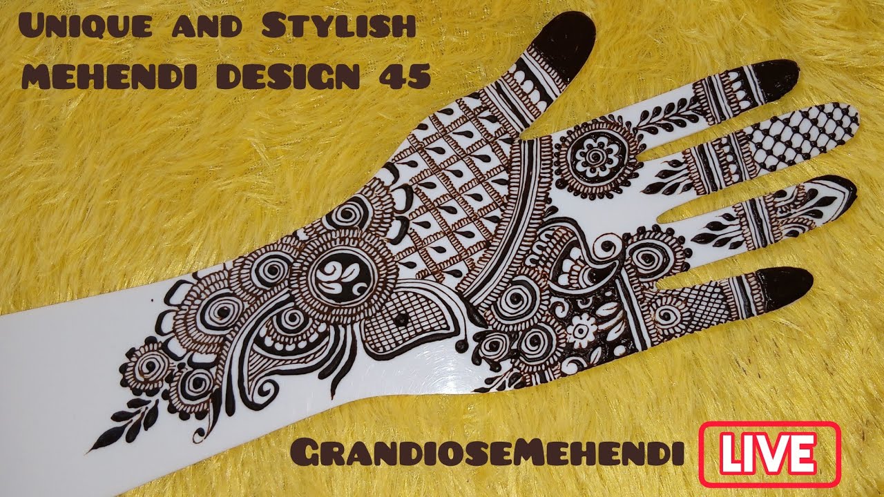 Unique and Stylish MEHENDI DESIGN 45