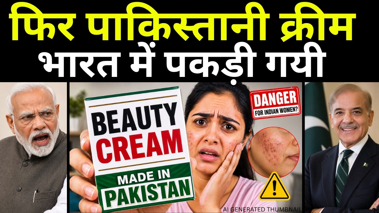 Pakistani Beauty Cream Is Sold In India | भारतीय महिलाएँ पाकिस्तानी सामान इस्तेमाल कर रही है