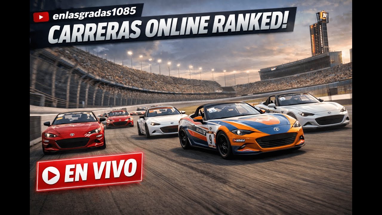 iRacing  Live / Nueva de Carreras Ranked / Veamos cuanto duramos en pista