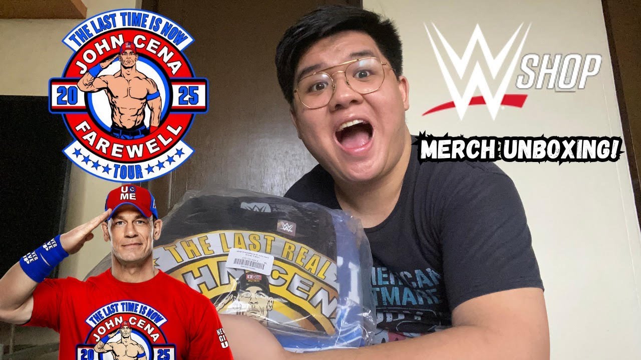 Мерч прощального тура Джона Сины из магазина WWE (распаковка)