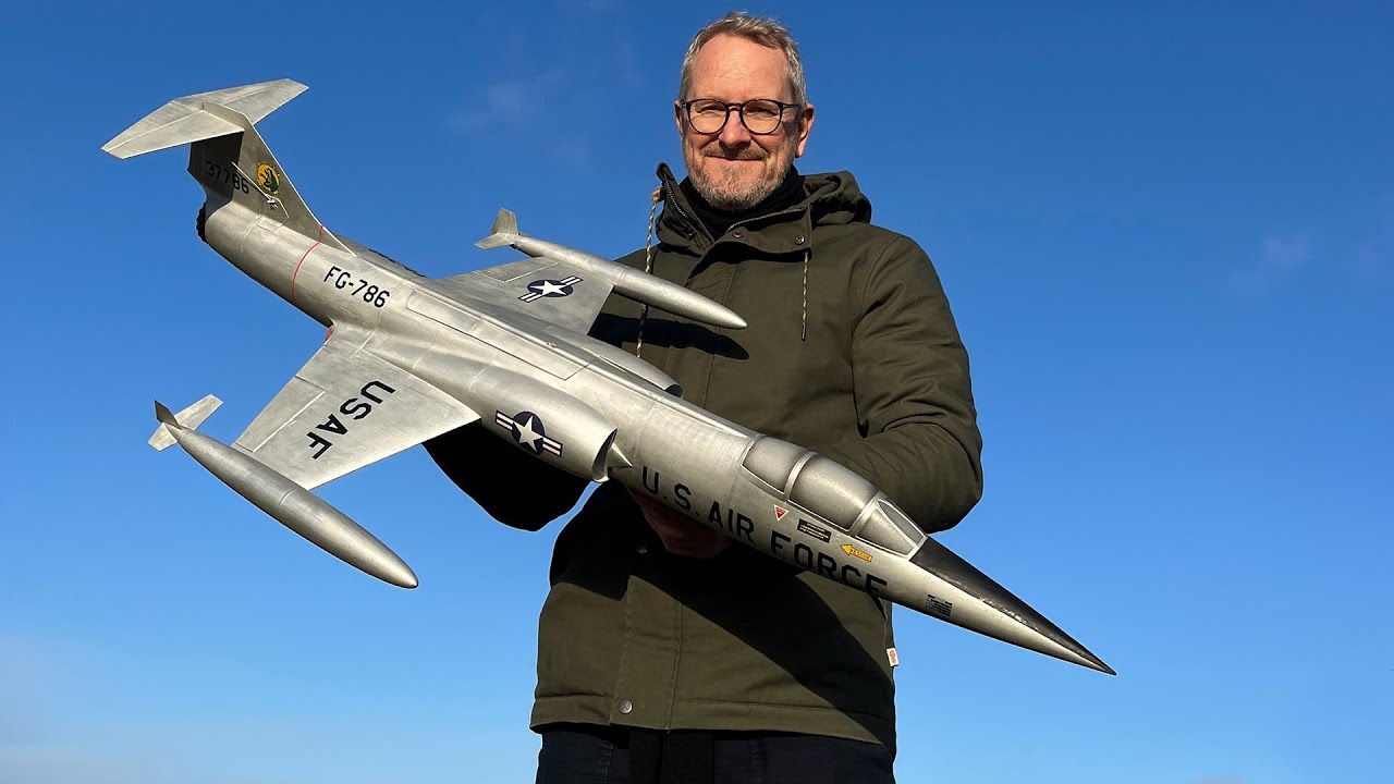 3D printed F-104G Starfighter edf semi scale RC model -Available from 3DLabPrint.com