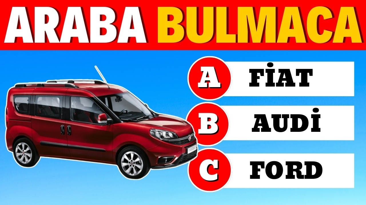 🚗 En Popüler Araç Markaları! Hangisini Tahmin Edebileceksin? 🔥 | Eğlenceli Test 🎉