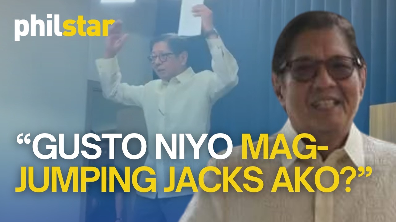 Marcos nag-jumping jacks, pinabulaanan ang isyu sa kanyang kalusugan