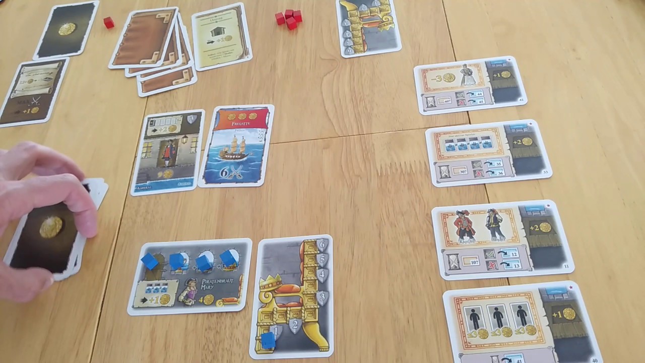 Port Royal: An Adventure Begins - competitive variant. How to setup play&review campaign Amass Games