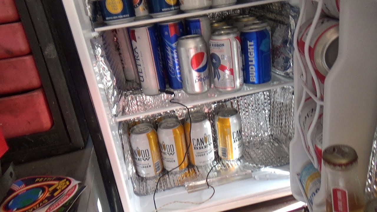 Insulating a Beer fridge and hanging a handle on a Brass hammer