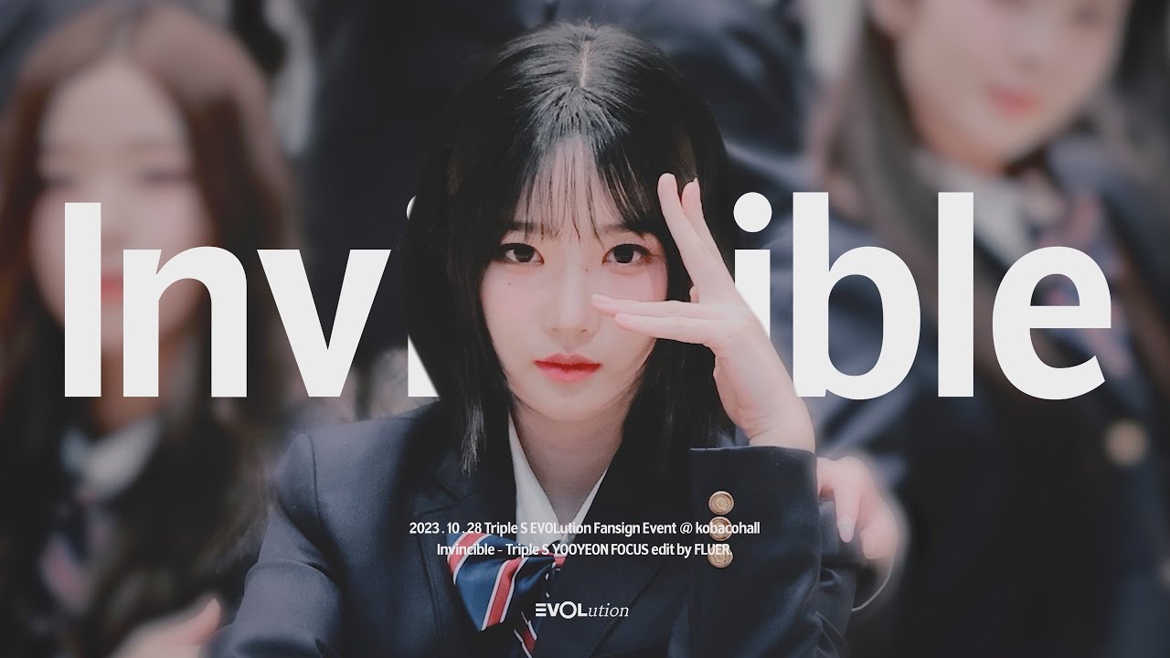 231028 tripleS 트리플에스 EVOLution 에볼루션 코바코홀 팬사인회 김유연 YOOYEON Invincible focus fancam.