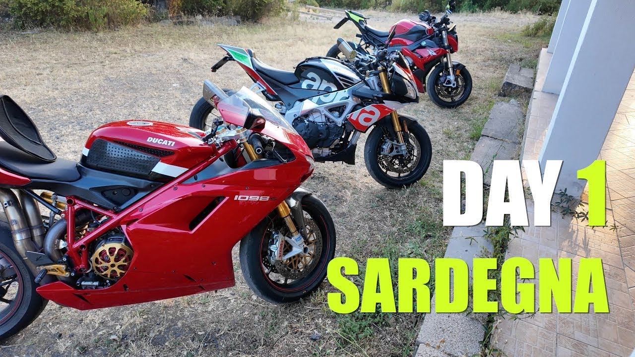 Giro in moto in Sardegna | Day 1: Muoio di caldo e per poco resto a piedi! (MotoVlog)