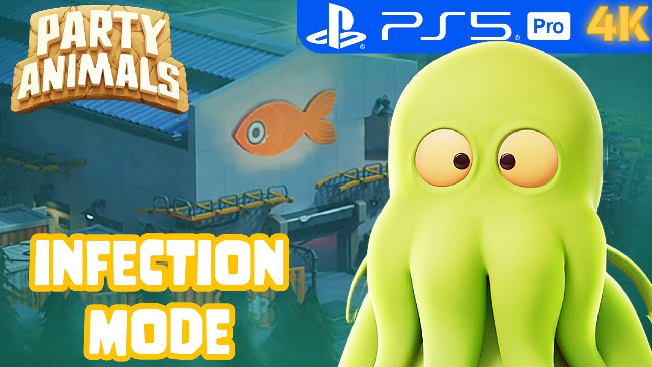 Party Animals PS5 PRO 4K Gameplay Infection Mode (Full Game)
