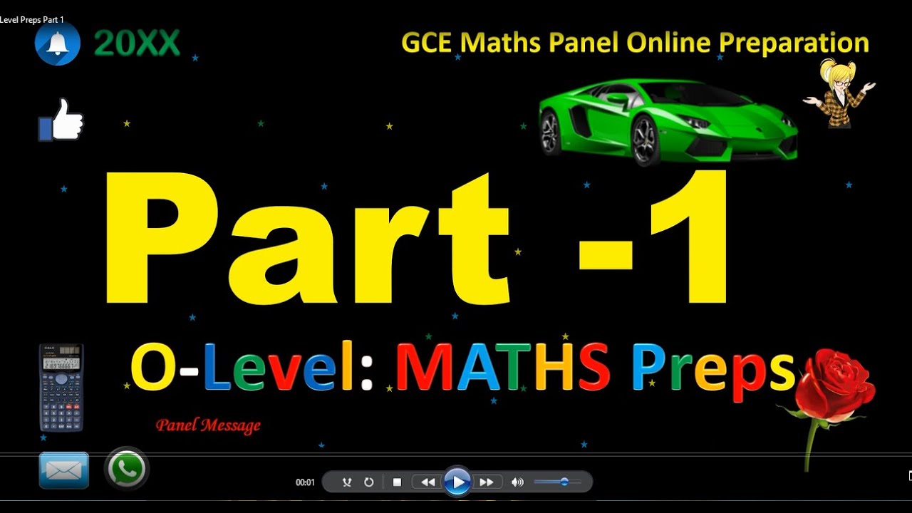 GCE O Level Maths Part 1: Numbers (Compilation)