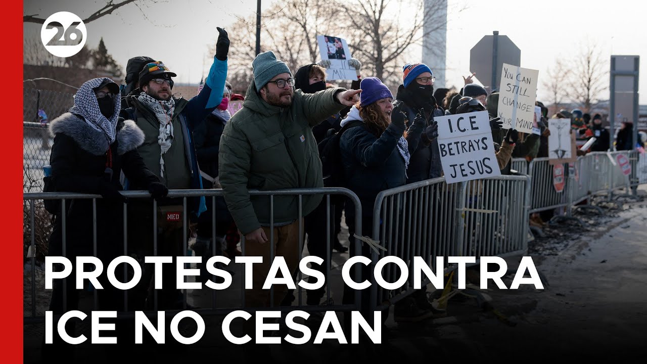 🇺🇸 LAS PROTESTAS EN MINNEAPOLIS DESAFÍAN EL FRÍO | Oposición a las redadas contra los inmigrantes