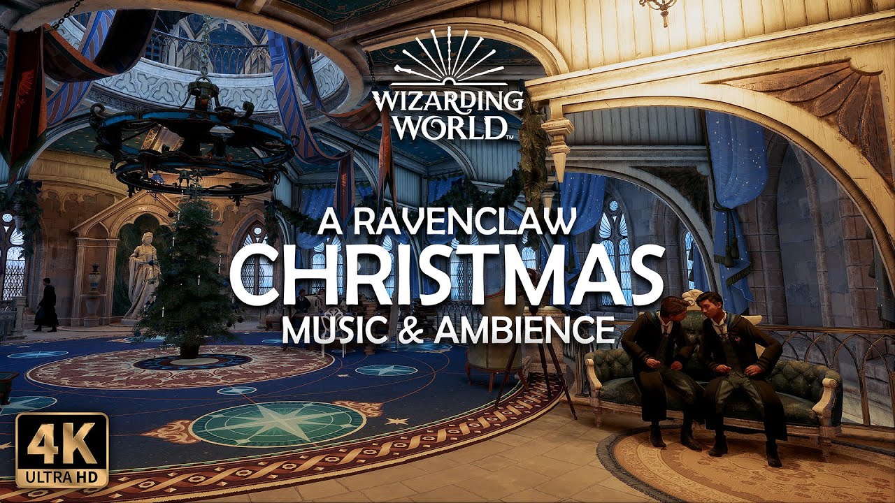 🎄 A Ravenclaw Christmas: Holidays at Hogwarts 🎅 | Harry Potter 4K Ambience & Music