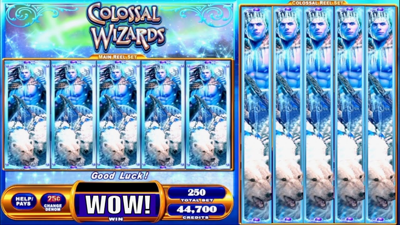 ★★JACKPOT HANDPAY★★$62 BETS★★COLOSSAL WIZARDS HIGH LIMIT SLOT MACHINE BUENO DINERO MUSEUM SLOTS WMS