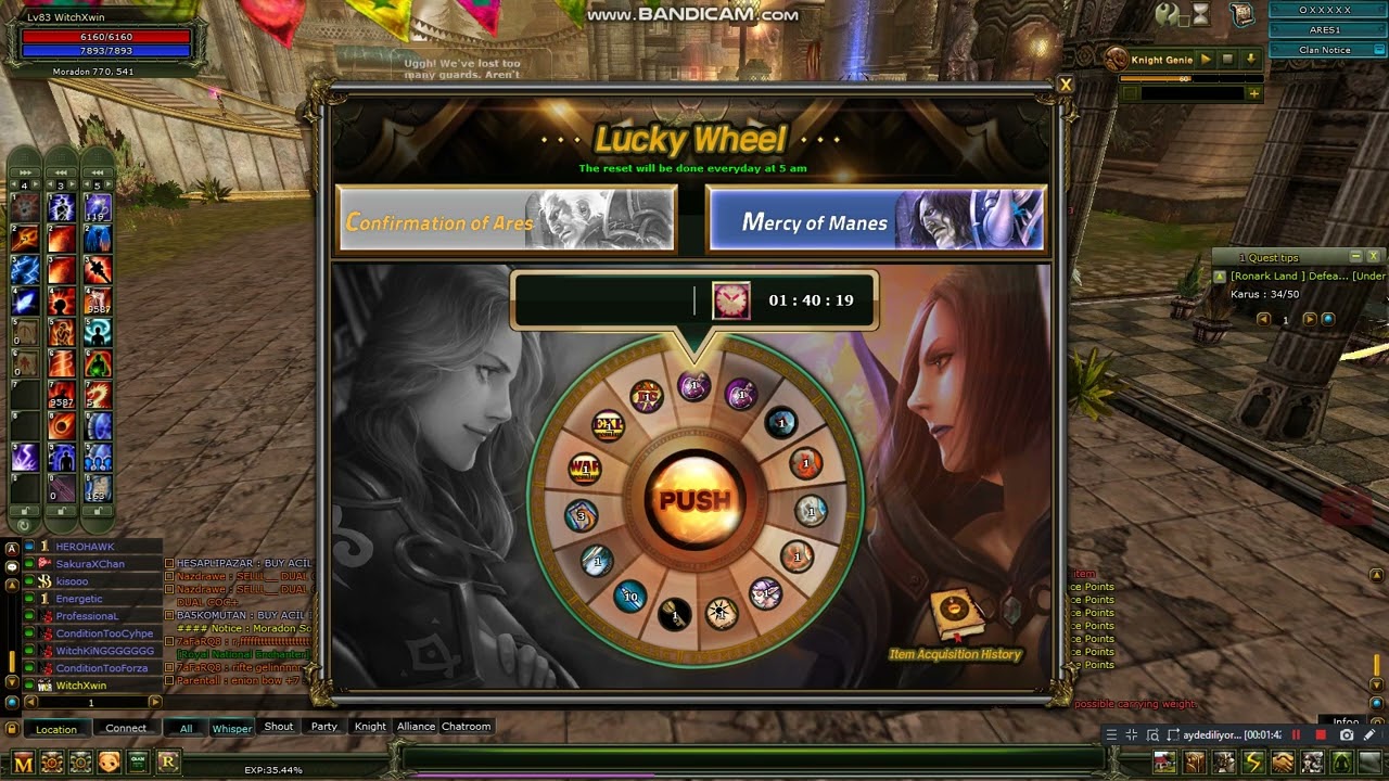 &Ccedil;arkıfelek Etkinliği Knight Online