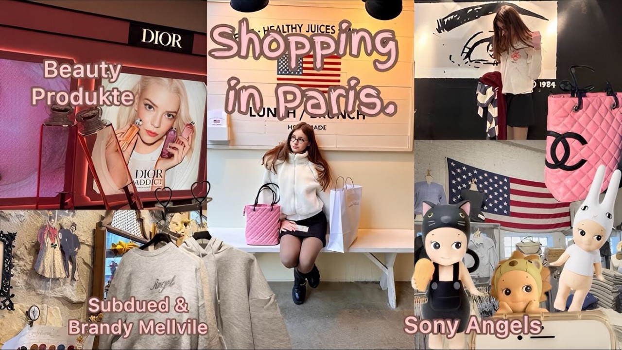 SHOPPING IN PARIS ⋆୨♡୧⋆˚:aesthetic clothes, Souvenir Shop + Geschenke,Make-up, Deko 💋