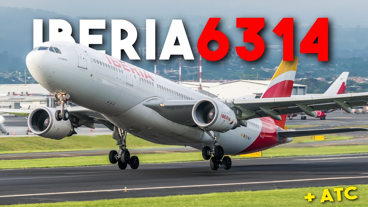 IBERIA 6314: Despegue con viento de cola + Audio ATC - Airbus A330