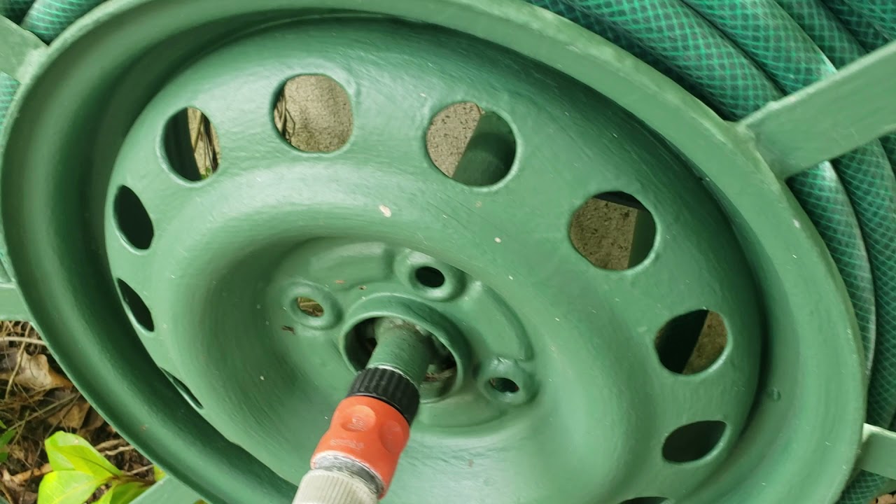 DIY Strong Metal Garden Hose Reel