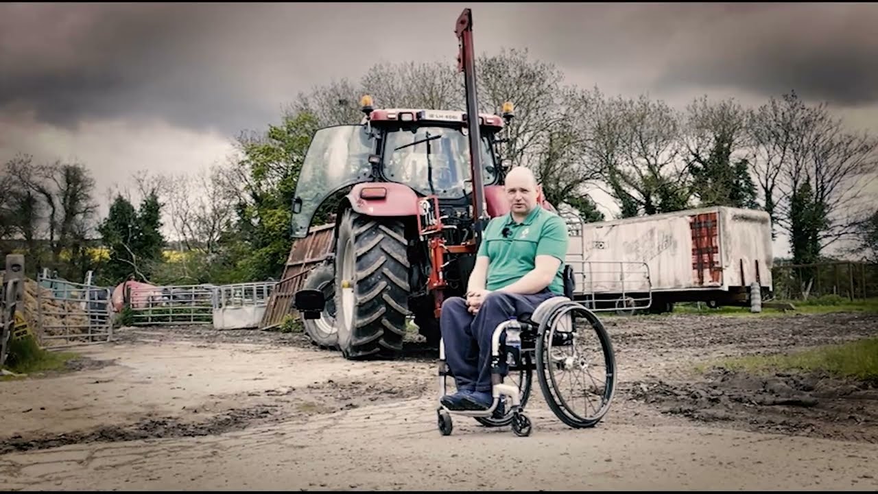Meet the farmer confined to a wheelchair who refuses to let that stop him driving a tractor