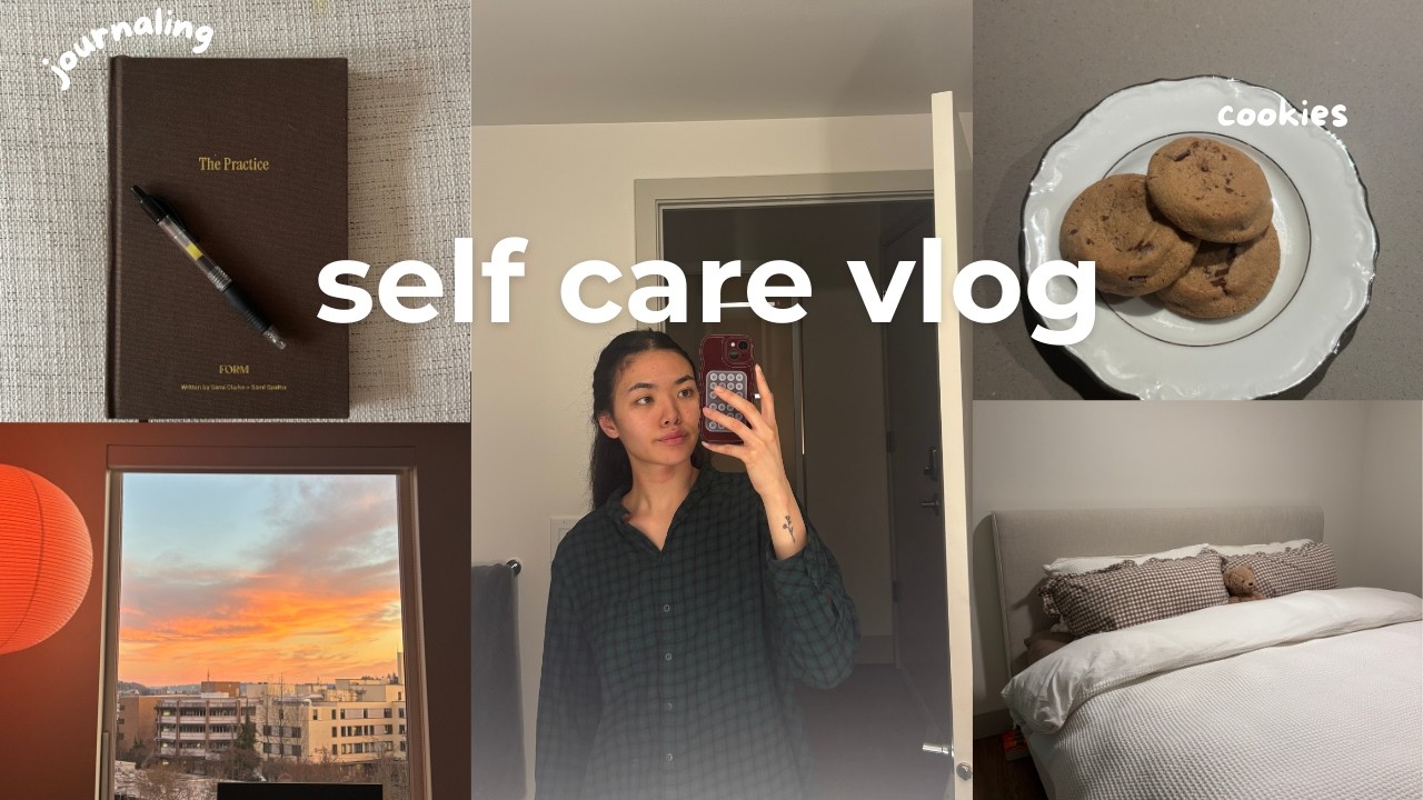MY RELAXING SELF-CARE ROUTINE ❥ shower routine, journaling, chatty vlog, face mask & more!
