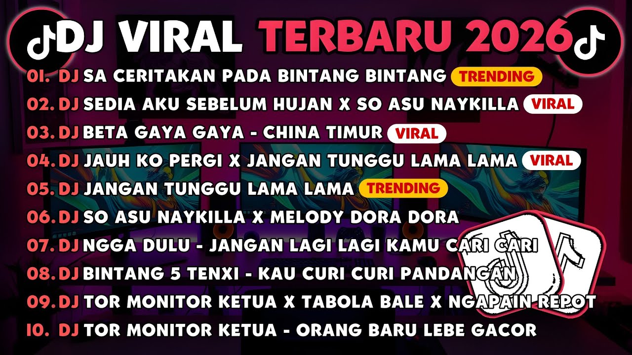 DJ TIKTOK TERBARU 2026🎵DJ SA CERITAKAN PADA BINTANG BINTANG🎵DJ SEDIA AKU SEBELUM HUJAN X SO ASU 