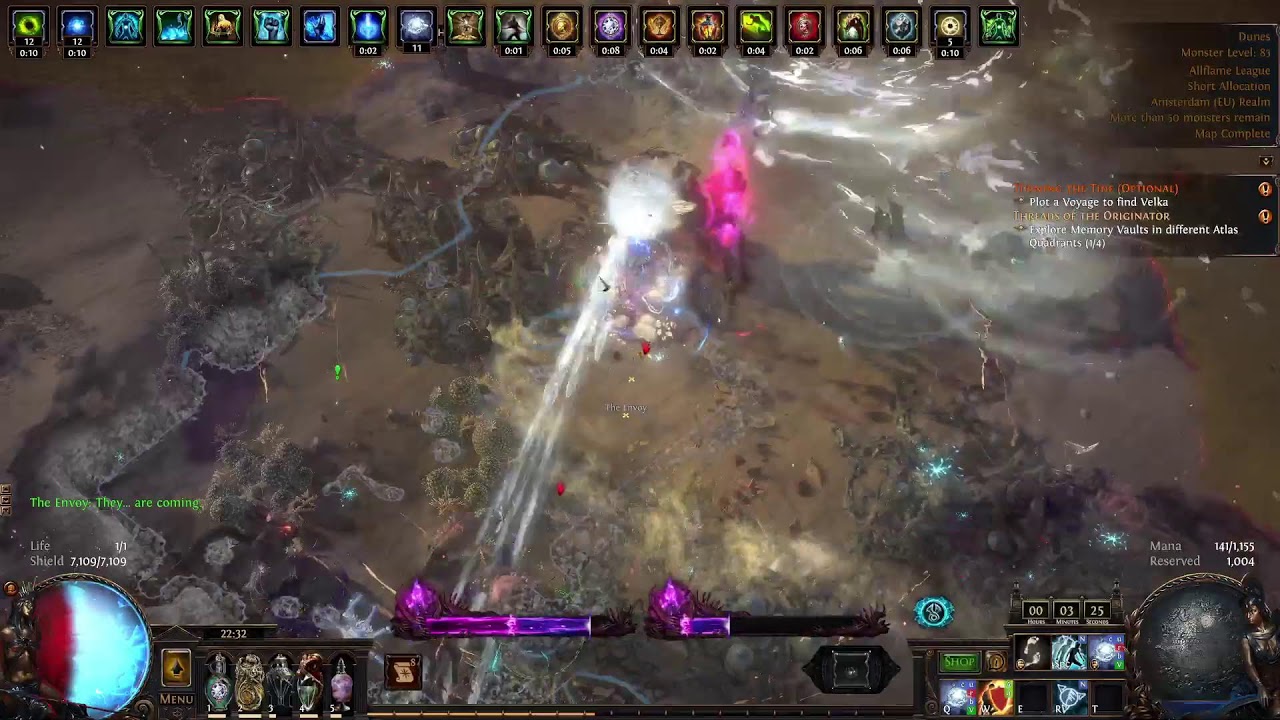 Path of Exile 3.29 Curse of the Allflame | Occultist Power charge stacker Winter Orb (Breach Dunes)