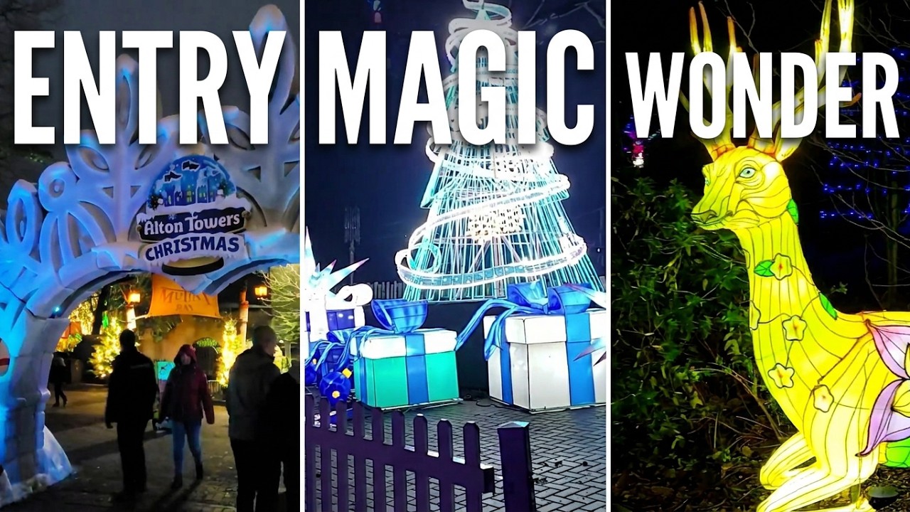 Alton Towers Lightopia Christmas Seasonal Wonderland