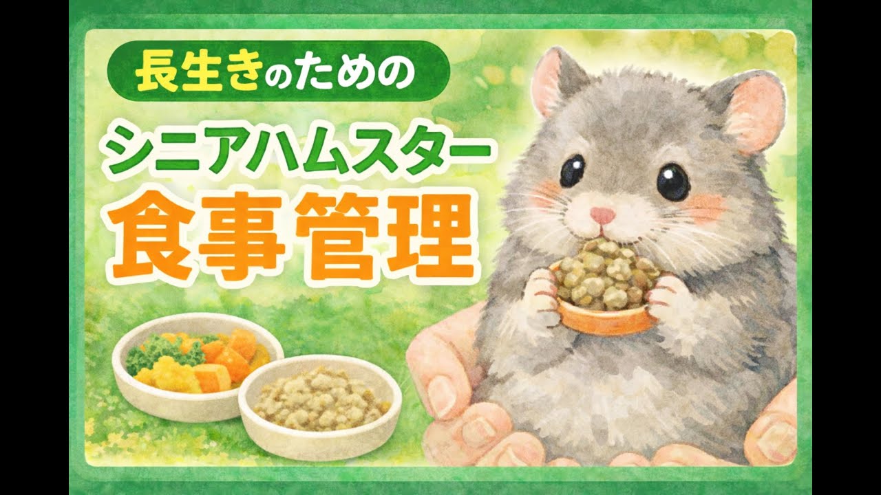 長生きのための　シニアハムスター食事管理