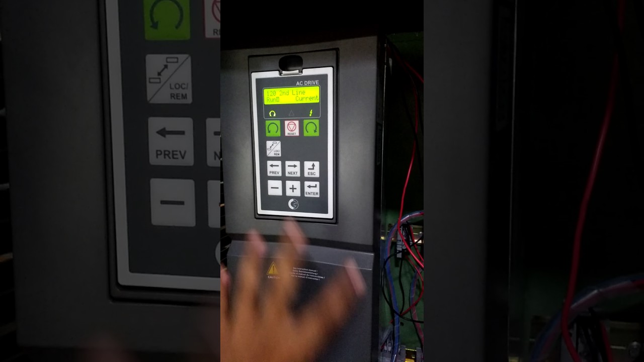 Programming VFX48-058 - Crompton Greaves - Emotron Variable Frequency Drive.