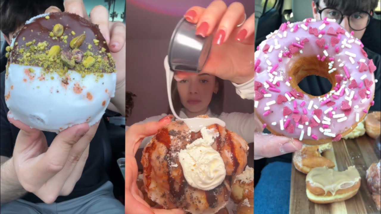 Tiktok Mukbang Compilation | Donuts Edition 🍩😋