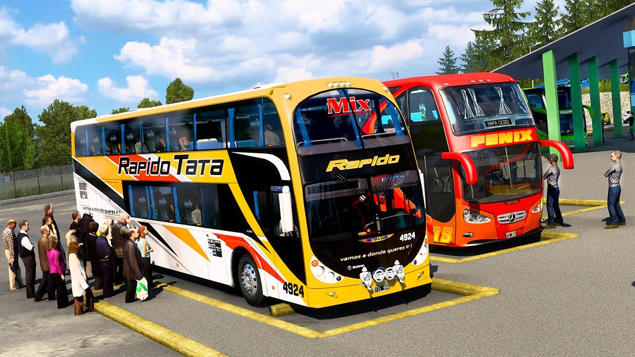 Ruta Bariloche (Argentina) El AUTOBUS Rápido TATA Euro Truck Simulator 2