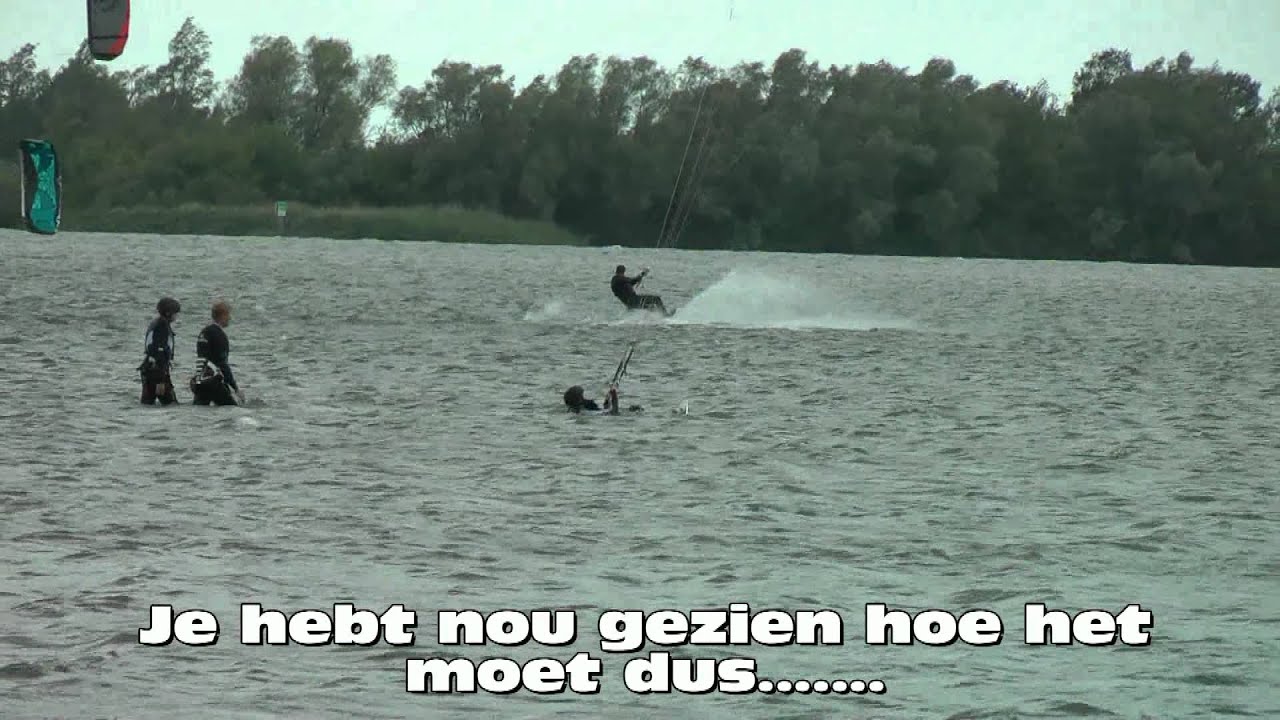 Kitesurfles Luc en Nick