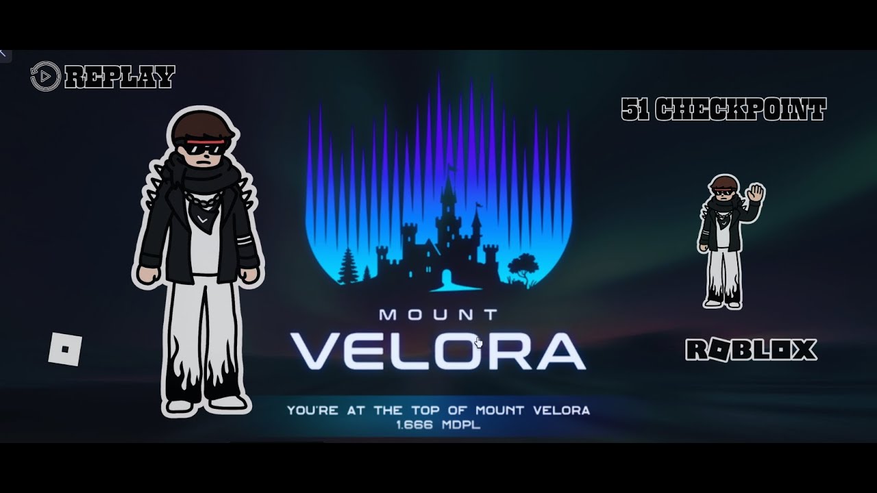 GUNUNG DENGAN 51 CHECKPOINT??? MOUNT VELORA 😱 #roblox