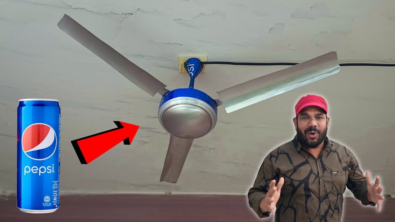 Pepsi Can से बनाया Mini Ceiling Fan | How to Make Mini Ceiling Fan at Home