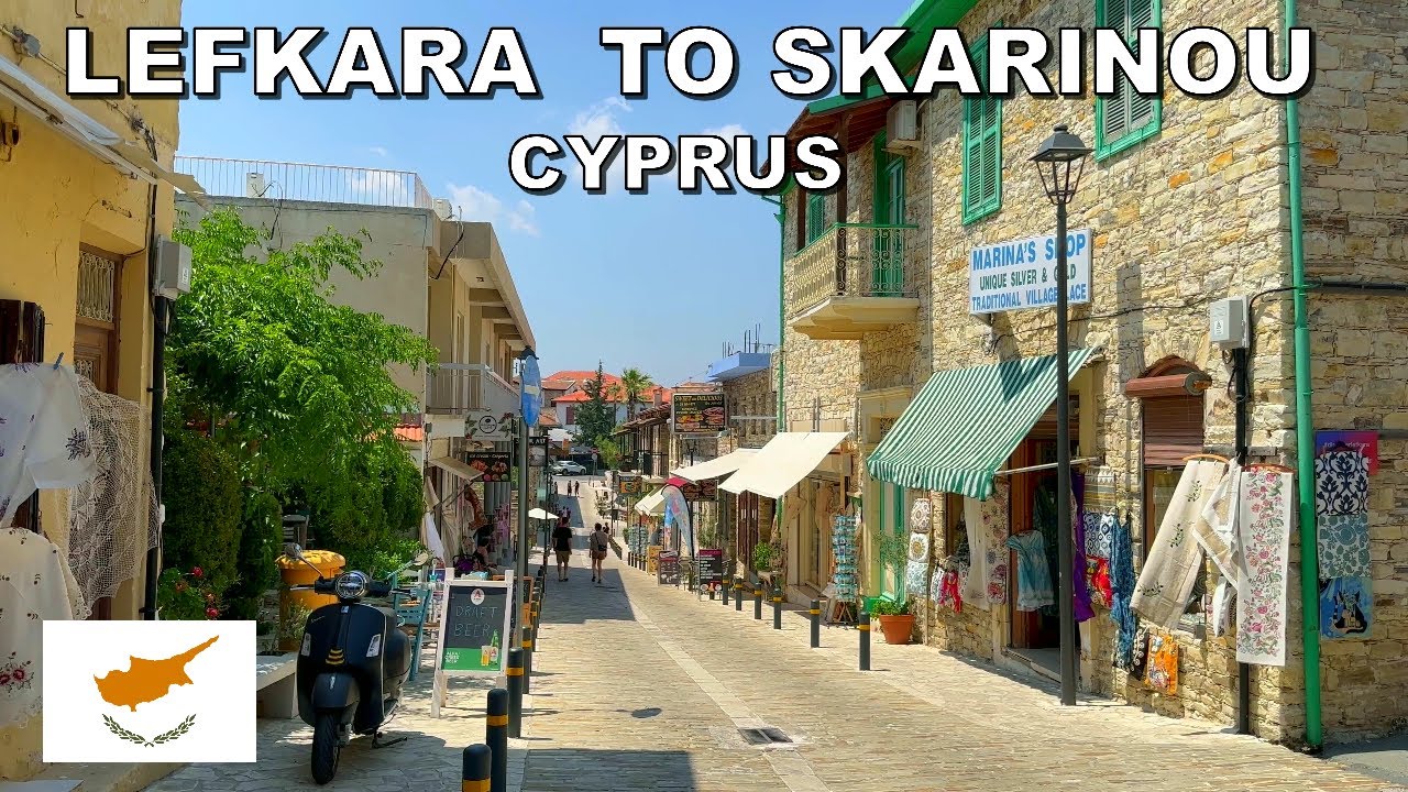 DRIVING from PANO LEFKARA VILLAGE to SKARINOU VILLAGE in CYPRUS 4K (60FPS)