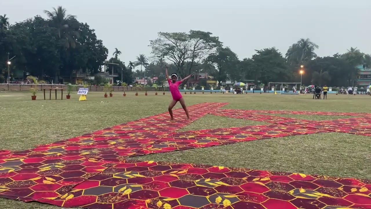 Nadia District Primary school Sports meet 2024, Event Gymnastics.