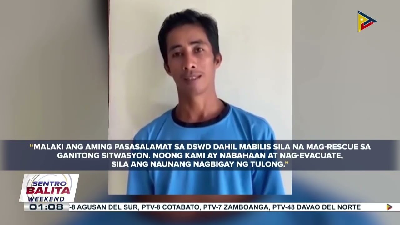#SentroBalitaWeekend | Mga pamilyang apektado ng baha at landslide sa Davao de Oro, agarang nabi...