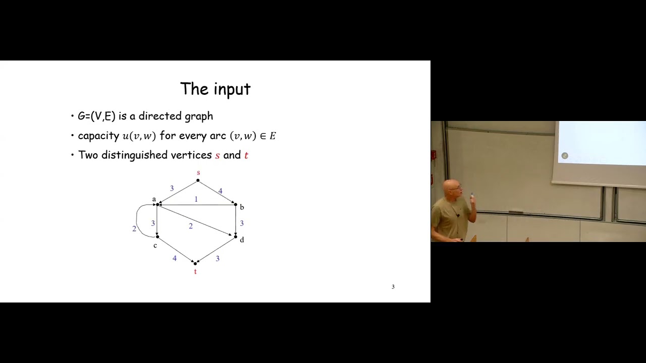 Class 1: The push relabel max flow algorithm