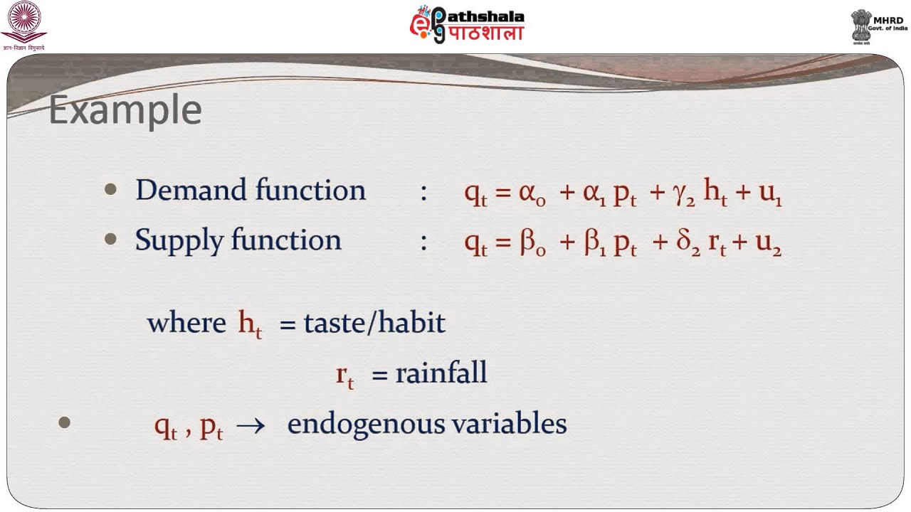 Simultaneous Equations Models – An Introduction