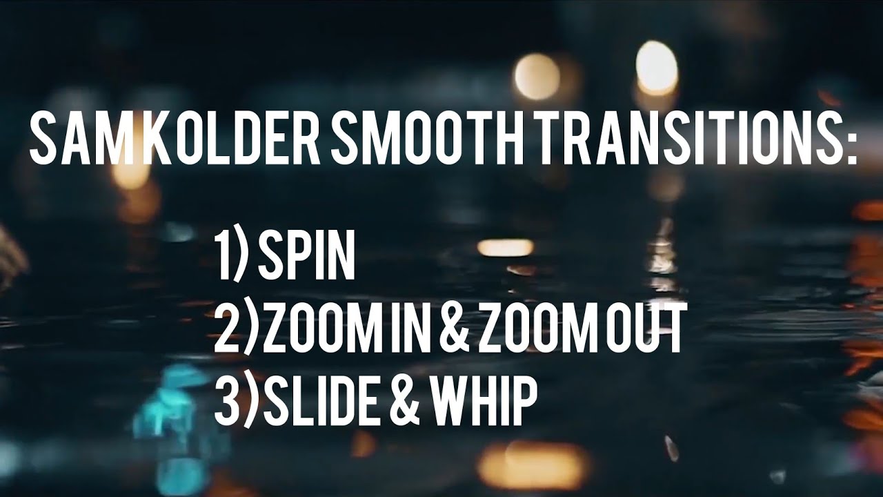 SAM KOLDER transitions preset FREE (Extended package)